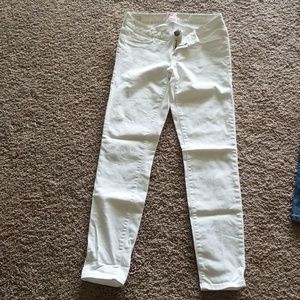 White ankle jeggings